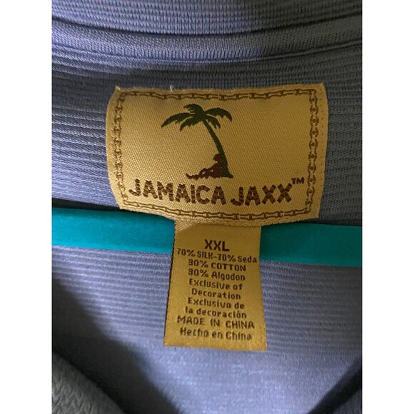 Jamaica Jaxx Quarter Zip Pullover steel blue long sleeve 2XL - Picture 2 of 8